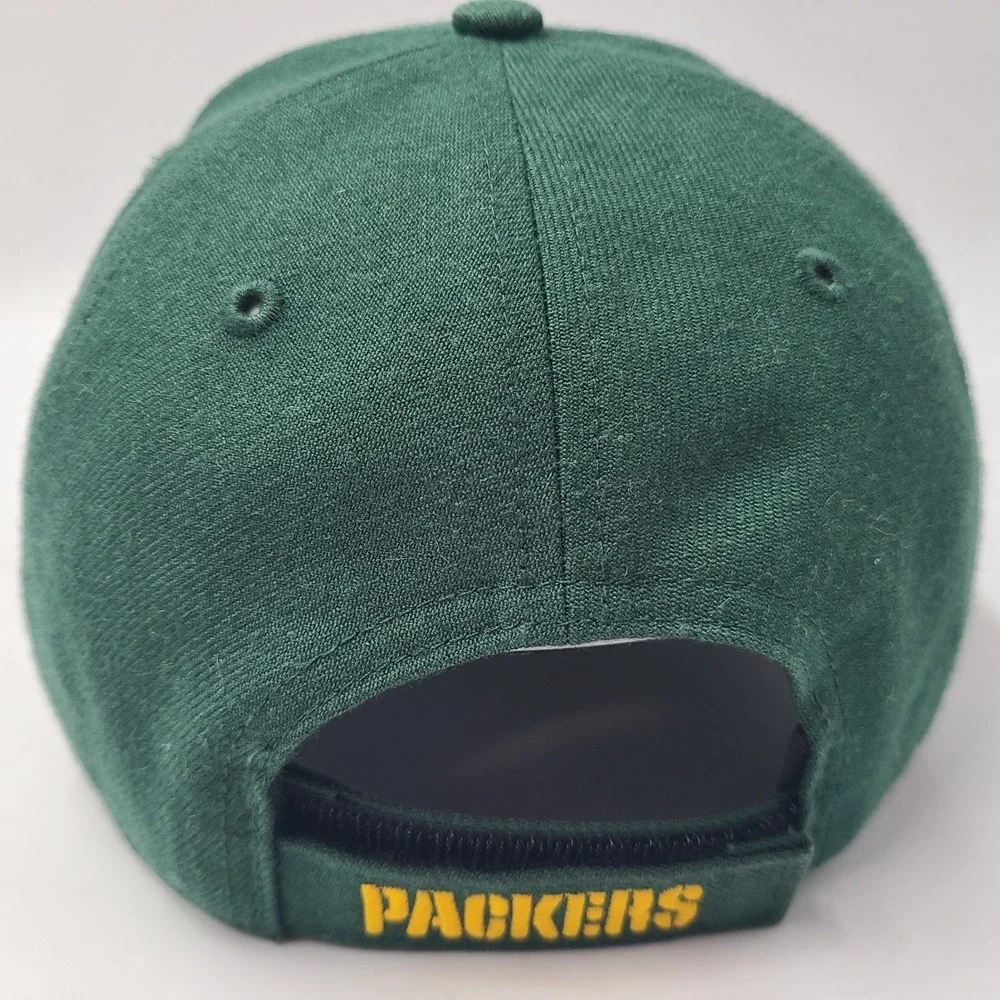 Green Bay Packers Hat Adjustable 47 Brand Green NFL Football Logo Wool Blend Men